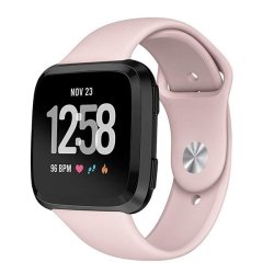 Zonabel Fitbit Versa Silicone Strap - Pink Sand Small