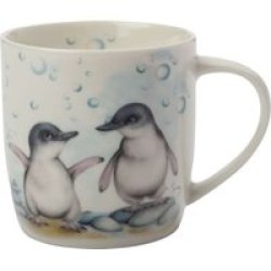 Maxwell & Williams Maxwell And Williams Sally Howell Mug In Gift Tin - Penguins 340ML