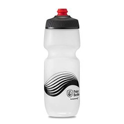 Polar Bottle Breakaway Wave Lightweight Bike Water Bottle - Bpa-free Cycling & Sports Squeeze Bottle Frost & Charcoal 24 Oz