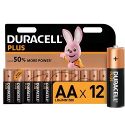 Duracell Plus Alkaline Batteries Aa - 12 Pack