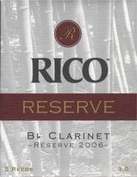 Rico Reserve Bb Clarinet Reeds Strengths 2.5 - 3.5