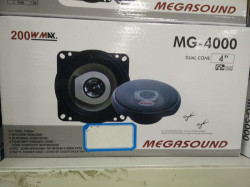 200 W Max Duel Cone Megasound Mg 4000 Speakers Set