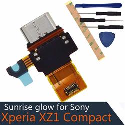 G8441 Charging Port +waterproof Rubber Ring Flex Cable Compatible With Sony Xperia XZ1 Compact