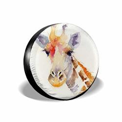 Giraffe Cccccccocccc Universal Spare Tire Cover Is Dust-proof Waterproof Sun-proof And Corrosion-resistant Suitable For Jeep Trailer Rv Suv And Most Cars. 4 Sizes For You