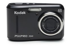 Kodak Pixpro Friendly Zoom FZ43 16 Mp Digital Camera With 4X Optical Zoom And 2.7 Lcd Screen Black