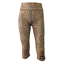 High Waist Funky 3 4 Leggings - Leopard - Ladies XL - 38