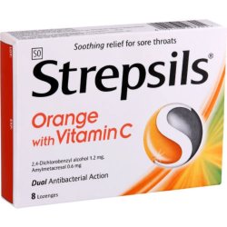 Strepsil Lozenges 8'S Assorted - Orange