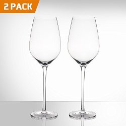 Bella Vino Set of 4 Etched Wine Glasses with Stem - 16oz.