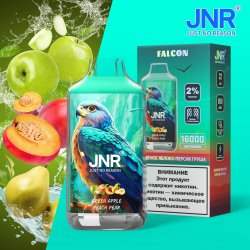 Jnr Vapor - Falcon Green Apple Peach Pear 5% Nic 16000 Puff 10PCS