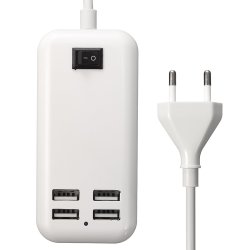 5v 3a Portable 4 Usb Ports Charger Ac Power Adapter For Iphone Ipad Samsung Note Eu Plug