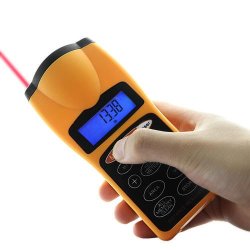 Handheld Ultrasonic Infrared Meter Laser Ray Distance Tester