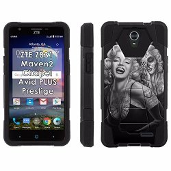 Zte Maven 2 Chapel Prestige Avid Plus Phone Cover Day Of The Dead - Black Hexo Hybrid Armor Phone Case For Zte Z831