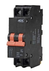 ACDC Dynamics Acdc 10A 13MM 4.5KA 2 Pole D-curve Circuit Breaker