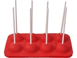 8 Cup Tasty Top Cake Pops Silicone Baking Pop Guide Flex Pan Mold Tray Decorate By ?HELLOWORLD1