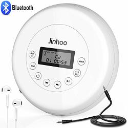 Bluetooth Portable Cd Player With Wired Earbuds And 3.5MM Audio Cable Anti-skip shockproof Protection Small Music Cd Walkman Players With Lcd Display