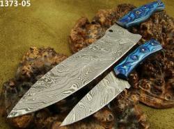 S A Knives Handmade Damascus Steel Chef's Knife Set