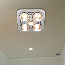 Eurolux 4 Light Ceiling Mount Bathroom Heater