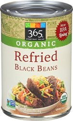 365 Everyday Value Organic Refried Black Beans 16 Oz