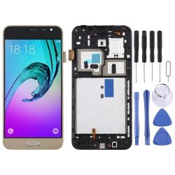 Tft Material Lcd Screen And Digitizer Full Assembly With Frame For Galaxy J3 2016 J320F Gold