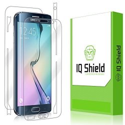 Iq Shield Liquidskin Screen Protector With Full Body For Samsung Galaxy S6 Edge - Clear Frustration-free Retail Packaging