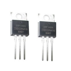 2 Pcs IRF1404 40V 162A N-channel Power Mosfet High Speed Switching TO-220