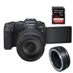 Canon Eos Rp Mirrorless Camera + Rf 24-105MM L Is Lens + Rf Adaptor +