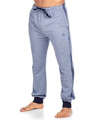 TECH Balanced Men's Jersey Knit Jogger Lounge Pants - Medium Denim - Xx-large xxl