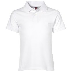 Us Basic Kids Elemental Golf Shirt - White BAS-7002