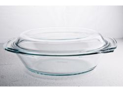 Simax Oval Casserole Dish With Lid 2.4L