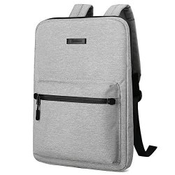 Yiyinoe Ultrathin Business Shoulders Sleeve For 14 Inch Laptop Mac Ultrabook Backpack For Office Worker Grey