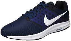 Nike Men's Downshifter 7 Midnight Navy white Running Shoe 8.5 Men Us