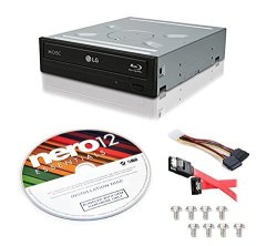 LG Wh16ns40 16x Blu-ray Bd bdxl md M-disc Burner Drive 3d Playback + Nero 12 Essentials Burning Software + Sata Cable Kit