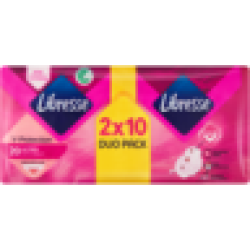 Libresse Freshness & Protection Ultra Duo Regular Sanitary Pads With Wings 2 X 10 Pack