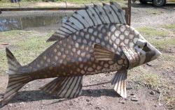 Metal Garden Ornament. Fish Large.