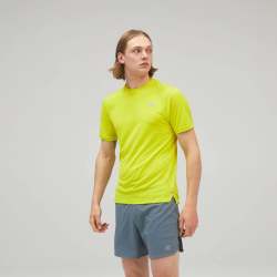 New Balance Men's Impact Run Short Sleeve - Sulphur Yellow - Medium