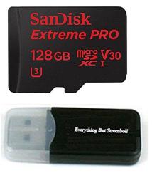 SanDisk 128GB Extreme Pro 4K Memory Card For Gopro Hero 6 Fusion Hero 5 Karma Drone Hero 4 Session Black Silver White - UHS-1