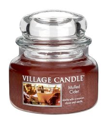 Village Candle Mulled Cider 11 Oz Glass Jar Scented Candle Small