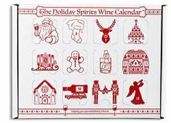 Advent Calendar For Alcohol & Adults Gift Booze & Wine For Christmas 2019 Great White Elephant & Holiday Party Hostess Present Idea Alcohol Not Included 1 Wine