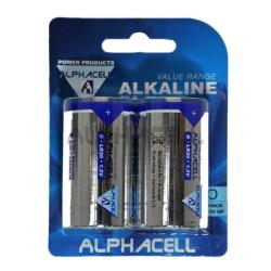 Alphacell Value Battery - Size D 2PC