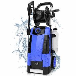 Teande 3800PSI Electric Pressure Washer 2.8GPM High Pressure Power Washer 1800W Machine For Cars Fences Patios Garden Cleaning Hose Reel