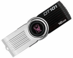 Kingston DataTraveler 101 G2 8GB USB 2.0 Flash Drive in Black