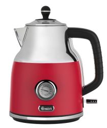 Swan 1 7 Litre Red Cordless Kettle With Temperature GUAG-SRK42R