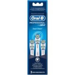 Oral-b Dual Clean Replacement Brushheads 3 Ea