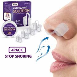 Anti Snoring Devices - Stop Snoring Nose Vents 4PACK Nasal Dilators Snore Away Sleep Aids Solution For Men & Women Silent Snore