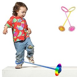 Eforoutdoor Kids Toy Children Flashing Jumping Ring Colorful Ankle Skip Jump Ropes Sports Swing Ball Ideal Gift For Boys Girls