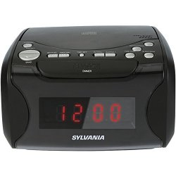 Sylvania Alarm Clock Radio With Cd Player And USB Charging