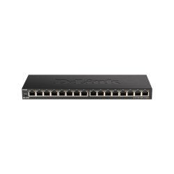 D-Link 16 Port Unmanaged Switch - 16X 1GBE Ports No Secondary Port Type Desktop Form Factor