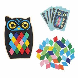 Fityle Wooden Owl Jigsaw Puzzle Board - Educational Tangram Game Kids ...