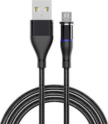 Appacs U118 Round Magnetic Charging Micro-usb Cable - Black