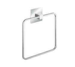 Turbo-loc Stainless Steel Towel Ring Quadro Range - No Drilling Required